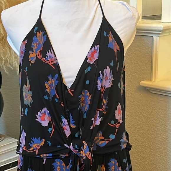 Anthropologie Moulinette Soeurs Navy Floral Jumpsuit Size XL - Picture 4 of 8